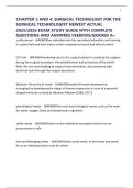 CHAPTER 3 AND 4&colon; SURGICAL TECHNOLOGY FOR THE SURGICAL TECHNOLOGIST NEWEST ACTUAL 2025&sol;2026 EXAM STUDY GUIDE WITH COMPLETE QUESTIONS AND ANSWRES&period;VEERIFED&sol;GRADED A&plus;
