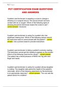 PCT CERTIFICATION EXAM QUESTIONS  AND ANSWERS