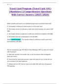 Travel Card Program &lpar;Travel Card 101&rpar; &lbrack;Mandatory&rsqb; &vert; Comprehensive Questions With Correct Answers &lpar;2025&sol;2026&rpar;