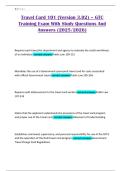 Travel Card 101 &lpar;Version 3&period;02&rpar; &ndash; GTC Training Exam With Study Questions And Answers &lpar;2025&sol;2026&rpar;