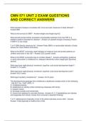 CMN 571 UNIT 2 EXAM QUESTIONS AND CORRECT ANSWERS 
