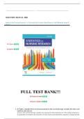 Solution Manual for Statistics for Nursing Research&colon; A Workbook for Evidence-Based Practice 4th Edition by Susan K&period; Grove&comma; All Chapters