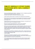CMN 571 MODULE 3 STUDY GUIDE QUESTIONS WITH 100&percnt; CORRECT ANSWERS 