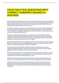 CRCR PRACTICE QUESTIONS WITH  CORRECT ANSWERS GRADED A&plus;  2025&sol;2026&period;