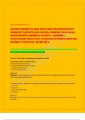 Exam &lpar;elaborations&rpar;  Walden NURSING college Test-Bank-for-Introductory Chemistry-Concepts-and Critical-Thinking- IBCLC EXAM  QUESTIONS WITH ANSWERS Placenta -&colon; answers &colon; Intrauterine organ that transfers nutrients from the  mother to the fetus&period; After the 