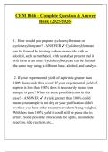 CHM 1046 &ndash; Complete Question & Answer  Bank &lpar;2025&sol;2026&rpar;