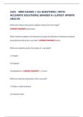 3425 - MRO EXAMS &vert; 122 QUESTIONS &vert; WITH  ACCURATE SOLUTIONS&vert; GRADED A&plus;&vert;LATEST UPDATE  2025&sol;26 