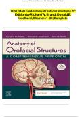 TEST BANK For Anatomy of Orofacial Structures 9 th Edition by Richard W&period; Brand &semi; Donald E&period; Isselhard&comma;Chapters1-36&vert;Complete