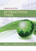 International Trade Fourth Edition by Robert C&period; Feenstra&vert;&vert;ISBN&colon;9781319061739