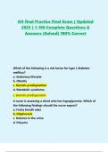 AH final Practice Final Exam &lpar; Updated  2025 &rpar; 1-100 Complete Questions &  Answers &lpar;Solved&rpar; 100&percnt; Correct 