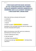 CTBS EXAM QUESTION BANK 2025&sol;2026  ACTUAL EXAM QUESTIONS AND CORRECT  DETAILED ANSWERS &lpar;VERIFIED ANSWERS&rpar; ALL  ANSWERED &lbrace;500 Q & A&rcub; ALREADY GRADED A&plus; &sol;  CTBS EXAM PREP &vert; BRAND NEW&excl;