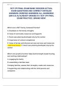 DCF CPI FINAL EXAM BANK 2025&sol;2026 ACTUAL  EXAM QUESTIONS AND CORRECT DETAILED  ANSWERS &lpar;VERIFIED ANSWERS&rpar; ALL ANSWERED  &lbrace;200 Q & A&rcub; ALREADY GRADED A&plus;&sol; DCF CPI FINAL  EXAM PRACTICE &vert; BRAND NEW&excl; 