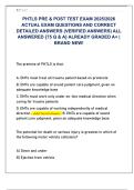 PHTLS PRE & POST TEST EXAM 2025&sol;2026  ACTUAL EXAM QUESTIONS AND CORRECT  DETAILED ANSWERS &lpar;VERIFIED ANSWERS&rpar; ALL  ANSWERED &lbrace;75 Q & A&rcub; ALREADY GRADED A&plus; &vert;  BRAND NEW&excl;