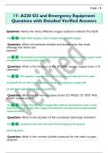 17- A220 O2 and Emergency Equipment  Questions with Detailed Verified Answers