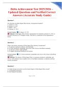 Delta Achievement Test 2025&sol;2026 &ndash; Updated Questions and Verified Correct Answers &lpar;Accurate Study Guide&rpar;