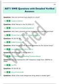 AET1 SWE Questions with Detailed Verified  Answers