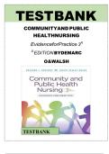 Community and Public Health Nursing &ndash; DeMarco & Walsh 3rd Edition &vert; Complete Test Bank &vert; All Chapters