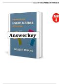 Answer Key for Introduction to Linear Algebra &lpar;6th Edition&rpar; by Strang &vert; Complete Solutions to Exercises