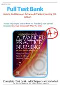 Test Bank For Hamric & Hanson's Advanced Practice Nursing&colon; An Integrative Approach 7th Edition by Mary Fran Tracy &vert;&vert;ISBN&colon;9780323777117