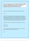 Falconry Regulations Exams Newest 2025&sol;2026 With  Complete 100 Questions And Correct Answers  &vert;Already Graded A&plus;&vert;&vert;Brand New Version&excl;   