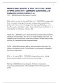 FREDDIE MAC NEWEST ACTUAL 2025&sol;2026 LATEST UPDATE EXAM WITH COMPLETE QUESTIONS AND ANSWERS&period;VERIFED&sol;GRADED A&plus;