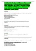 Test Bank for Stanhope and Lancaster's Community Health Nursing in Canada &vert; 2025&sol;2026 Updated Exam Prep with 400&plus; Practice Questions&comma; Verified Answers & Detailed Rationales &vert; Comprehensive Study Guide for Canadian Nursing Students & Community Healt