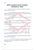 BPOC EXAM 2 STUDY GUIDES GRADED A&plus; 2025