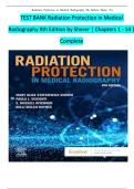 Test Bank For Radiation Protection in Medical Radiography 9th Edition By Mary Alice Statkiewicz