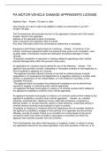 PA MOTOR VEHICLE DAMAGE APPRAISER'S LICENSE