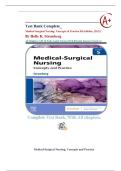 Test Bank Complete&lowbar; Medical-Surgical Nursing&colon; Concepts & Practice 5th Edition&comma; &lpar;2021&rpar; By Holly K&period; Stromberg All Chapters 1-49&vert; 16 Units&vert; Latest Version With Detailed Answers&vert; Grade A
