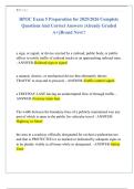 BPOC Exam 5 Preparation for 2025&sol;2026 Complete   Questions And Correct Answers &vert;Already Graded  A&plus;&vert;&vert;Brand New&excl;&excl;