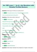 bio 1002 exam 1 - lsu dr&period; nita Questions with  Detailed Verified Answers