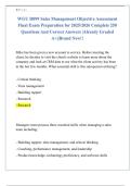 WGU D099 Sales Management Objective Assessment  Final Exam Preparation for 2025&sol;2026 Complete 250  Questions And Correct Answers &vert;Already Graded  A&plus;&vert;&vert;Brand New&excl;&excl;