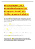 MO boating test unit 2 Comprehensive Questions &lpar;Frequently Tested&rpar; with Verified Answers Graded A&plus;