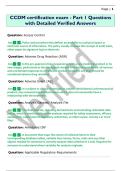 CCDM certification exam - Part 1 Questions  with Detailed Verified Answers