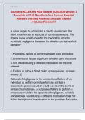 Saunders NCLEX RN NGN Newest 2025&sol;2026 Version 2  Complete All 160 Questions And Correct Detailed  Answers &lpar;Verified Answers&rpar; &vert;Already Graded  A&plus;&vert;&vert;Latest Version&excl;&excl;&excl;