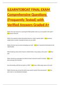 ILEARNTOBOAT FINAL EXAM Comprehensive Questions &lpar;Frequently Tested&rpar; with Verified Answers Graded A&plus;