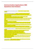 Communication Applications CBE Questions And Answers