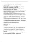 FITZGERALD- DIABETES PHARMACOLOGY QUESTIONS
