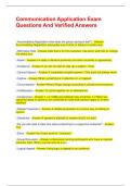 COMMUNICATION APPLICATION EXAMS