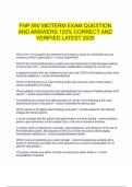  FNP 590 MIDTERM EXAM QUESTION AND ANSWERS 100&percnt; CORRECT AND VERIFIED LATEST 2025