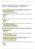 NUR 185 LPN HESI PN Exit Entire &vert; Questions and Answers &vert; 2025&sol;2026 Update &vert; 100&percnt; Correct&period;