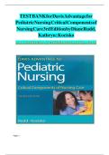 TEST BANK FOR DAVIS ADVANTAGE FOR PEDIATRIC NURSING&colon; CRITICAL COMPONENTS OF NURSING CARE&comma; 3RD EDITION