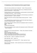FITZGERALD FNP REVIEW NOTES QUESTIONS