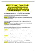 HCM 2110 Exam 1 Comprehensive Assessment with Actual Exam Questions and Correct Answers&comma; 100&percnt; Guaranteed Pass Graded A&plus;&period;