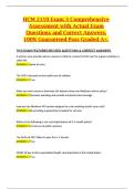 HCM 2110 Exam 3 Comprehensive Assessment with Actual Exam Questions and Correct Answers&comma; 100&percnt; Guaranteed Pass Graded A&plus;&period;