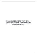  USAREUR DRIVER'S TEST BANK EXAM QUESTIONS AND ANSWERS 100&percnt; ACCURATE &emsp;