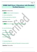 GNRS 5669 Exam 4 Questions with Detailed  Verified Answers 
