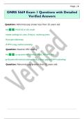 GNRS 5669 Exam 1 Questions with Detailed  Verified Answers 