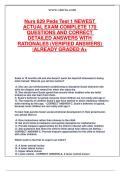 Nurs 629 Peds Test 1 NEWEST ACTUAL EXAM COMPLETE 170 QUESTIONS AND CORRECT DETAILED ANSWERS WITH RATIONALES&period;pdf